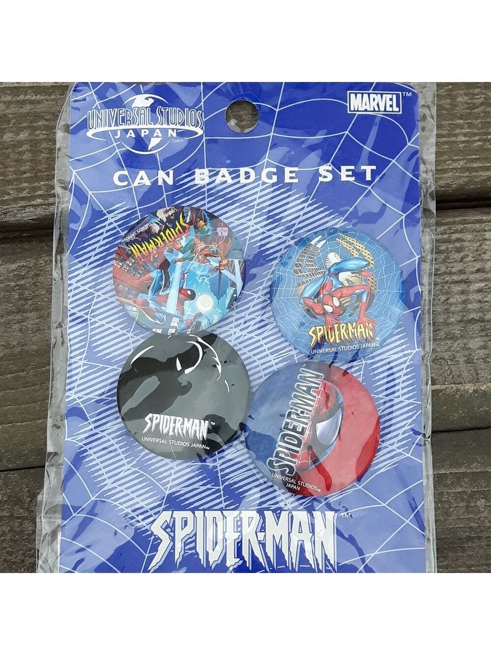 Universal Studios Japan Pin Badge Set Spider-Man